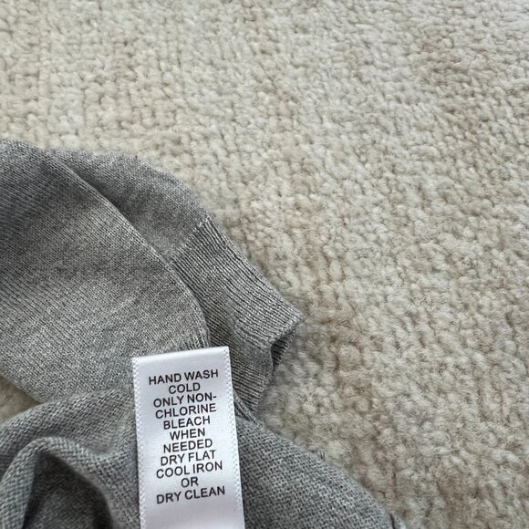 Banana Republic Gray Cotton Silk Short Sleeve Sweater Knit Top S - Picture 10 of 10